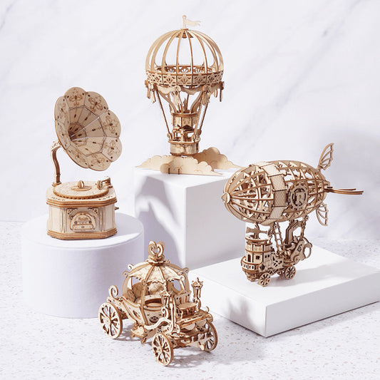 3D wooden yapı blokları